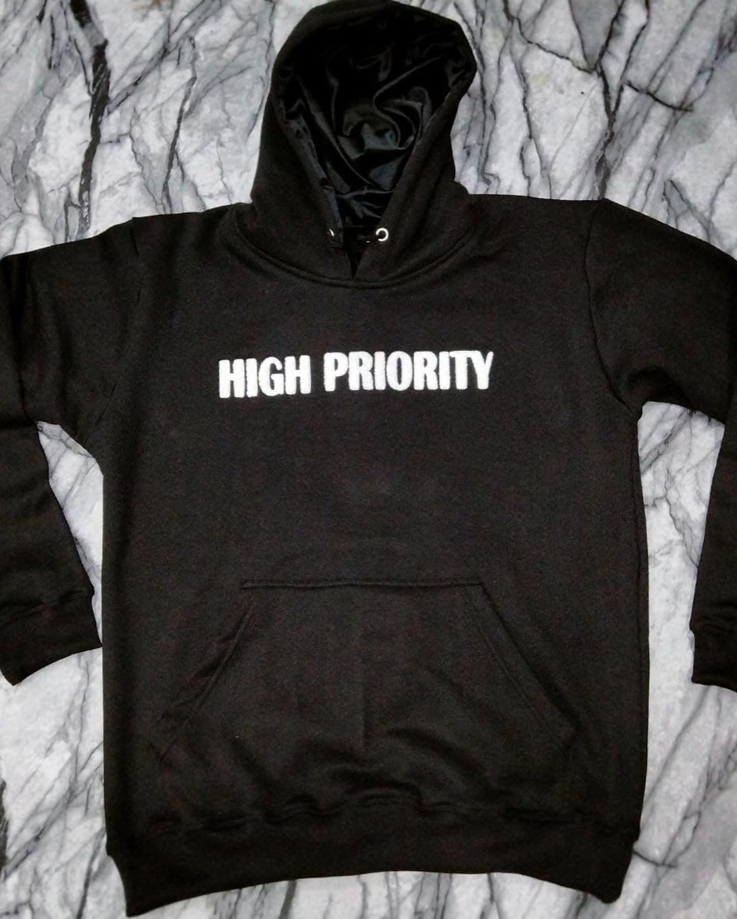 "In The Clouds" - Satin Hooded Sweatshirt Only